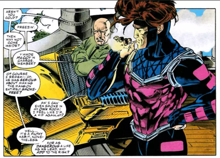 gambit fumando