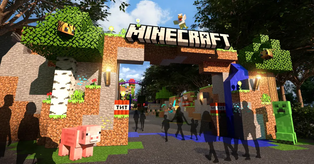 Minecraft ganhará parque temático gigante no Reino Unido em 2027