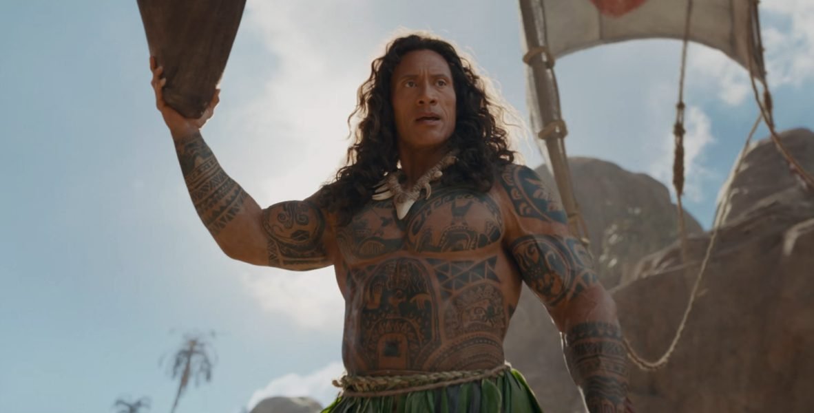 moana trailer the rock