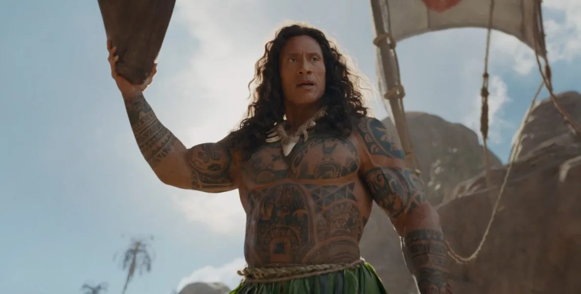 moana trailer the rock